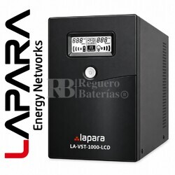 SAI 1000VA 600W con AVR y LCD | Lapara LA-VST-1000-LCD